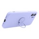 Кейс Съвместим с Apple iPhone 15 Pro Max Forcell Silicone Ring Violet
