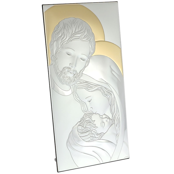Szent Család ezüst ikon 39cm