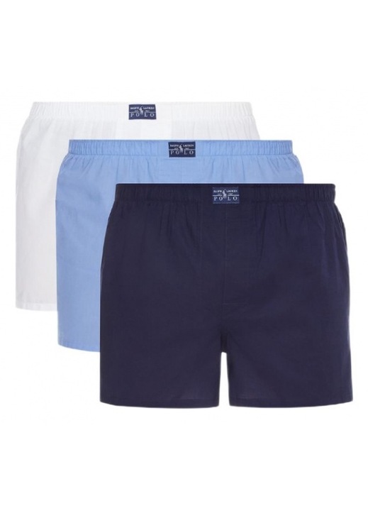 Set 3 perechi boxeri barbati, Ralph Lauren, Bumbac, Multicolor - 65497, Multicolor
