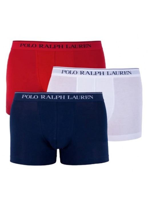 Set 3 perechi boxeri pentru barbati, Polo Ralph Lauren, Bumbac, Multicolor, M