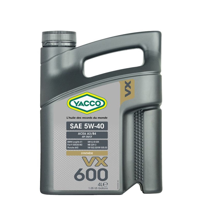 Двигателно масло Yacco VX 600 5W40, 4л - eMAG.bg