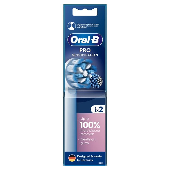 Oral-B Pro Sensitive Clean fogkefefejek, 2 db