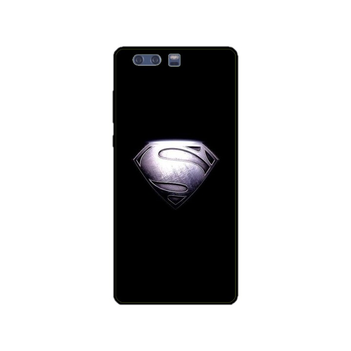 Husa personalizata HQPrint si Folie de Silicon pentru Huawei P10, model Superman #1, multicolor, S1D1M0195