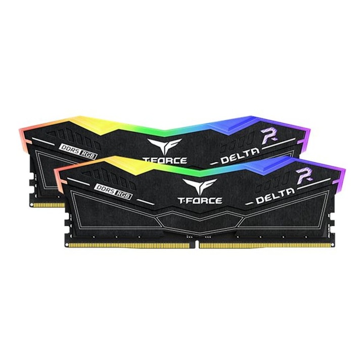 T-Force DELTA RGB - DDR5 - kit - 32 GB: 2 x 16 GB - DIMM 288-pin - 7200 MHz / PC5-57600 - unbuffered (FF3D532G7200HC34ADC01)
