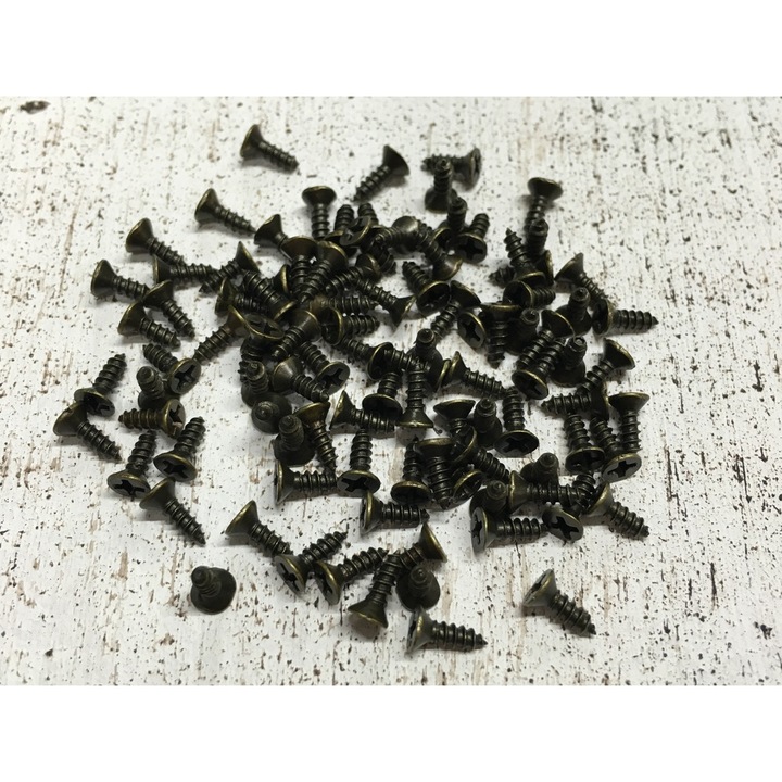 Accesoriu decorativ Surub 2*6mm bronz antic 100buc/pachet