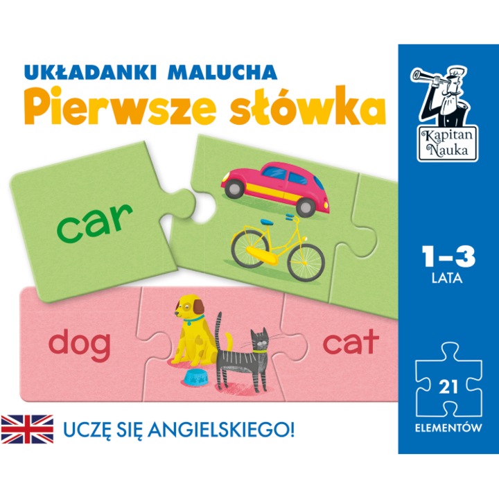 Primele cuvinte Puzzle, Edgard, Multicolor