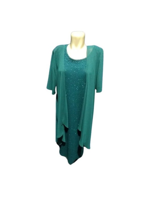 Rochie dama, Porto, lurex, Verde, Verde