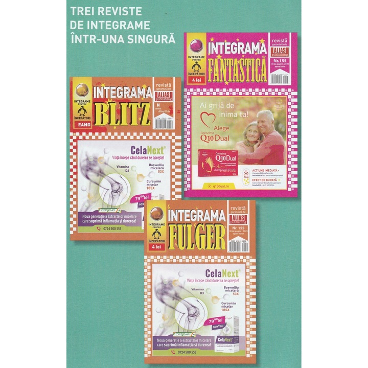 Integrame 3 in 1 numarul 107 (integrama blitz, integrama fulger ...