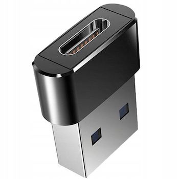 Adaptor, de la TIP C TYPE-C USBC la USB USB-A OTG, Negru