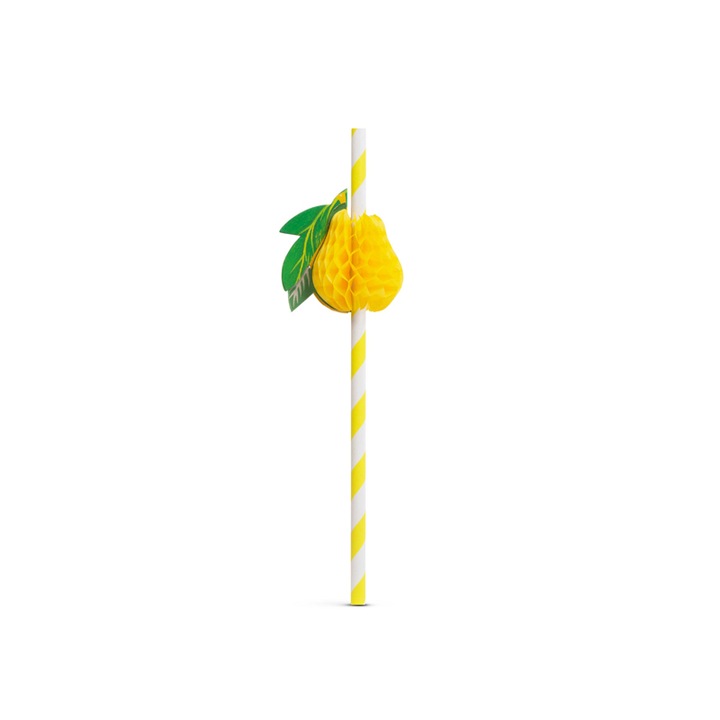 Paie de Hartie - Fructe 3D - 197 x 6 mm - 12 buc/pachet