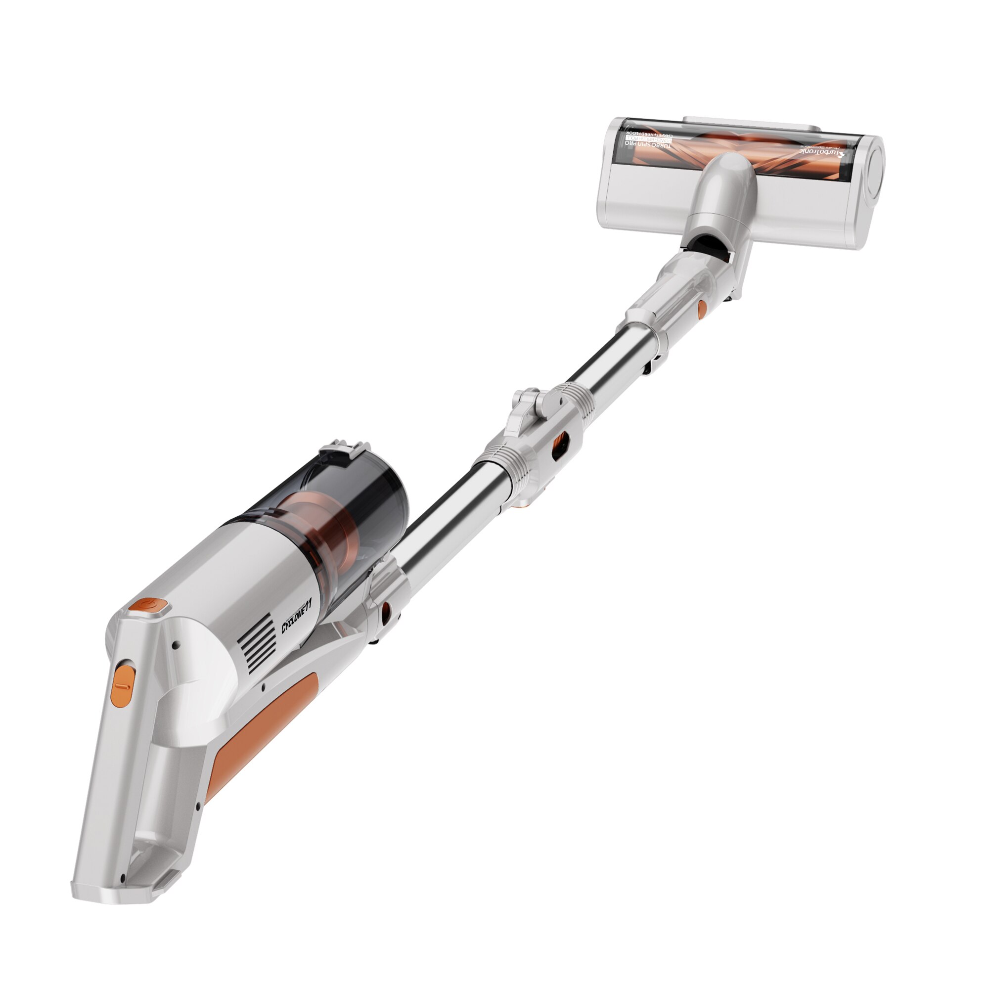Aspirator portabil 2in1 TurboTronic TT-CV11 Cyclone11 Ultra-Light Stick, 0, 6l, baterie Li-ion, 22, 2V, 45 minute autonomie, gri