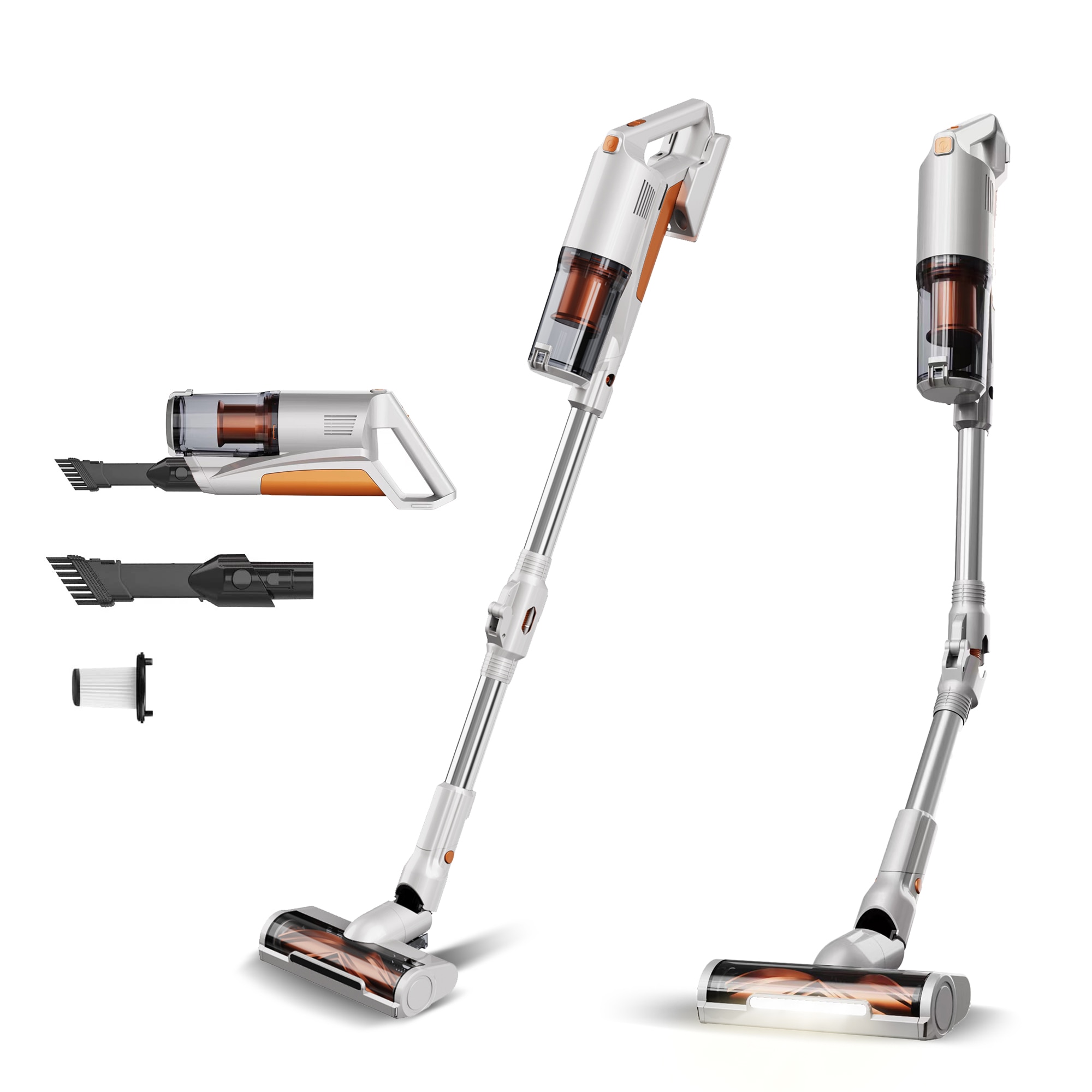 Aspirator portabil 2in1 TurboTronic TT-CV11 Cyclone11 Ultra-Light Stick, 0, 6l, baterie Li-ion, 22, 2V, 45 minute autonomie, gri