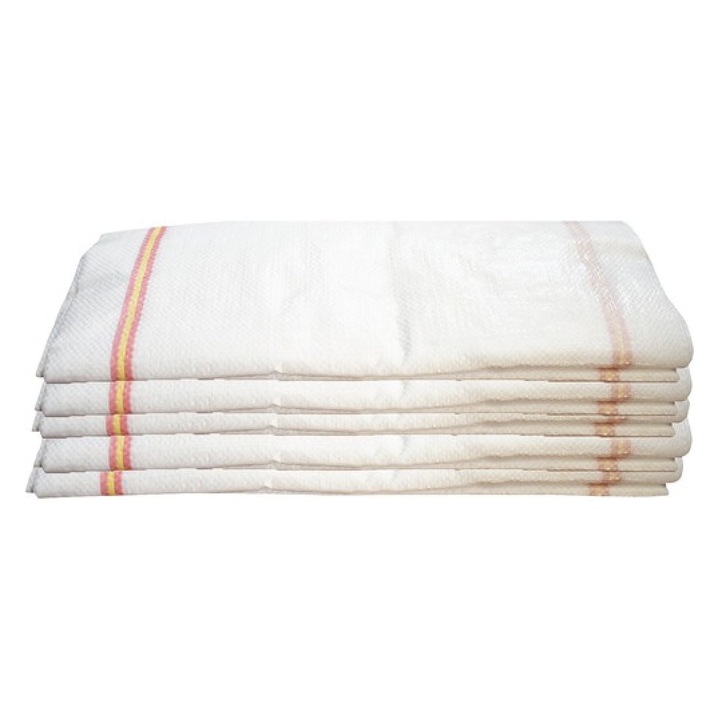 Set 100 de saci de rafie 55 x 98, cereale, fructe, moloz, menaj si depozitare, 50kg