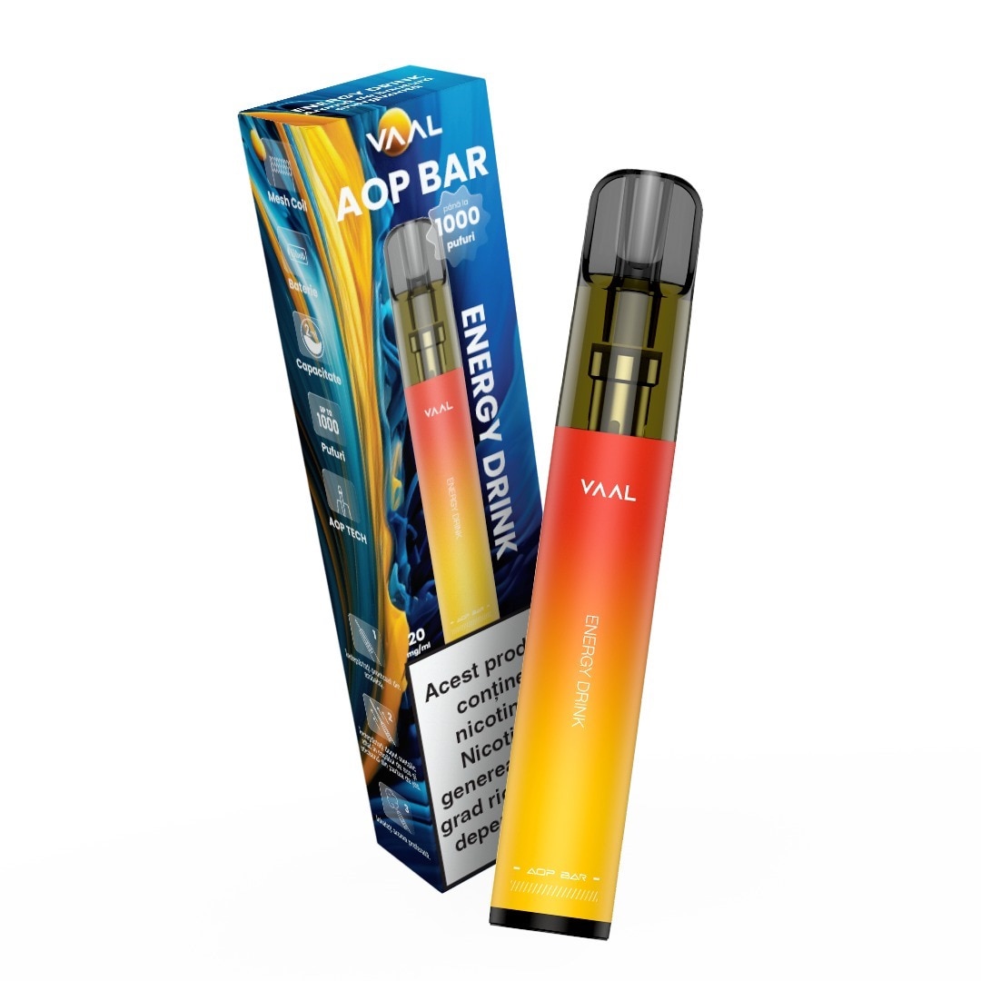 Kit Tigara Electronica VAAL AOP Bar 1000 pufuri 20mg - Energy Drink ...
