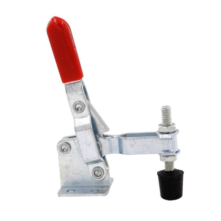 Clema verticala cu eliberare rapida, 100kg, Rosu/Argintiu