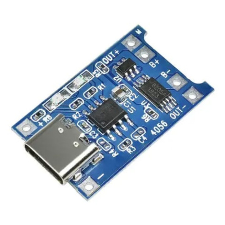 Li-Ion, Li-pol, TP4056 модул за зареждане, с USB-C щепсел