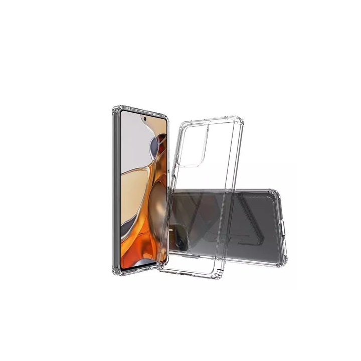 Защитен калъф Xiaomi, съвместим с Xiaomi 11T, комплект с ключ за SIM карта, Прозрачен
