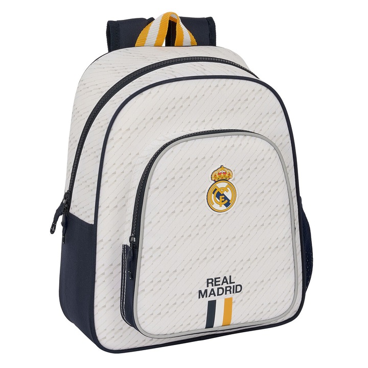 Училищна чанта Real Madrid C.F. Бял, 28 x 34 x 10 cm