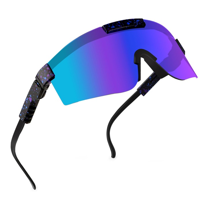 Поляризирани слънчеви очила за колоездене, ветроустойчиви, черни