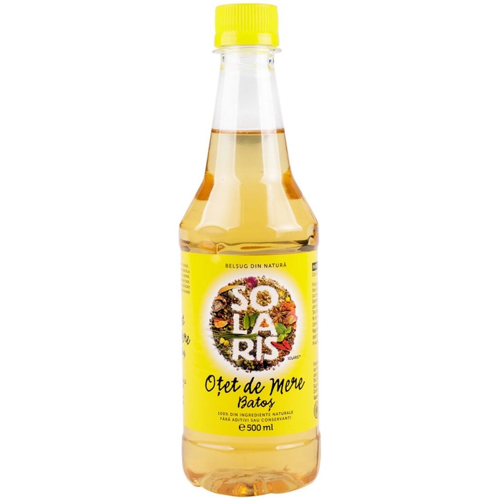 Otet din Mere de Batos, fara aditivi, fara conservanti, 500ml, Solaris Plant