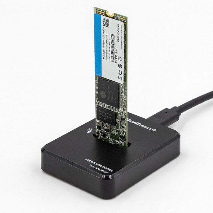 Докинг станция за 2x HDD/SSD, Qoltec, M.2 SATA, NGFF, USB 3.1 SSD