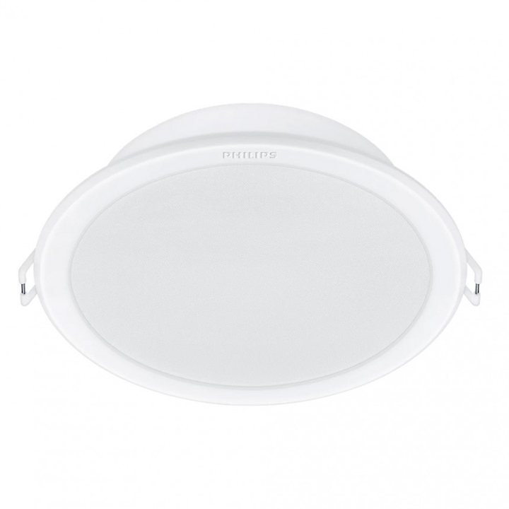 LED луна Philips MESON, 5.5W, 6500K, 550lm, 220V, ф90мм/cut, ф80мм, Бял