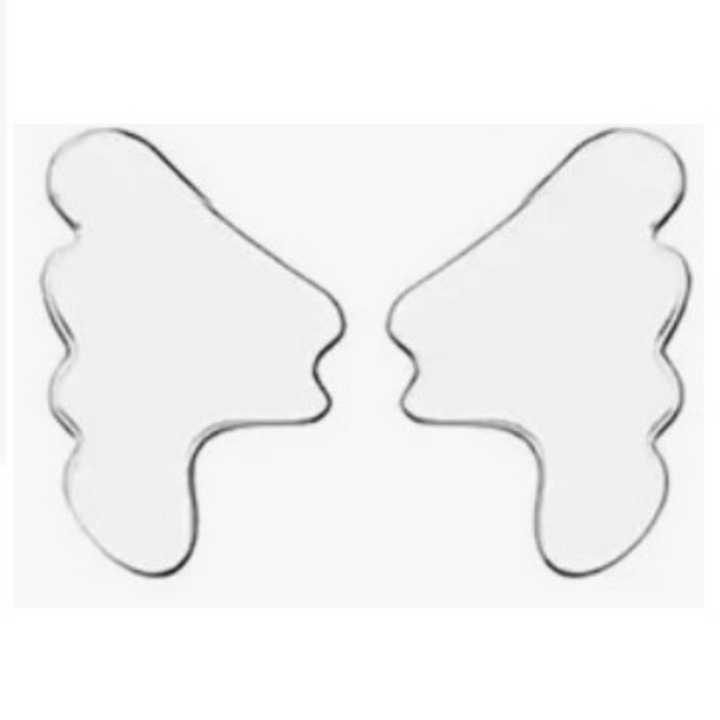 Set 2 plasturi antirid si antiaging reutilizabili CLASStitude, pentru zona obrajilor, din silicon medical, antiinflamator si hidratant, Transparent