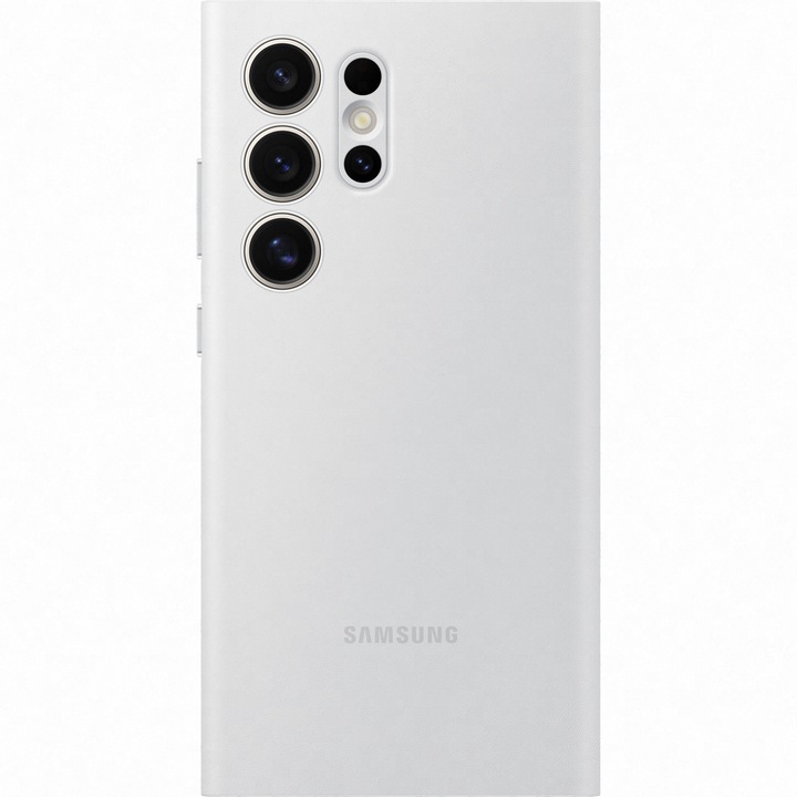 Защитен калъф Samsung Smart View Wallet Case, За Galaxy S24 Ultra, White