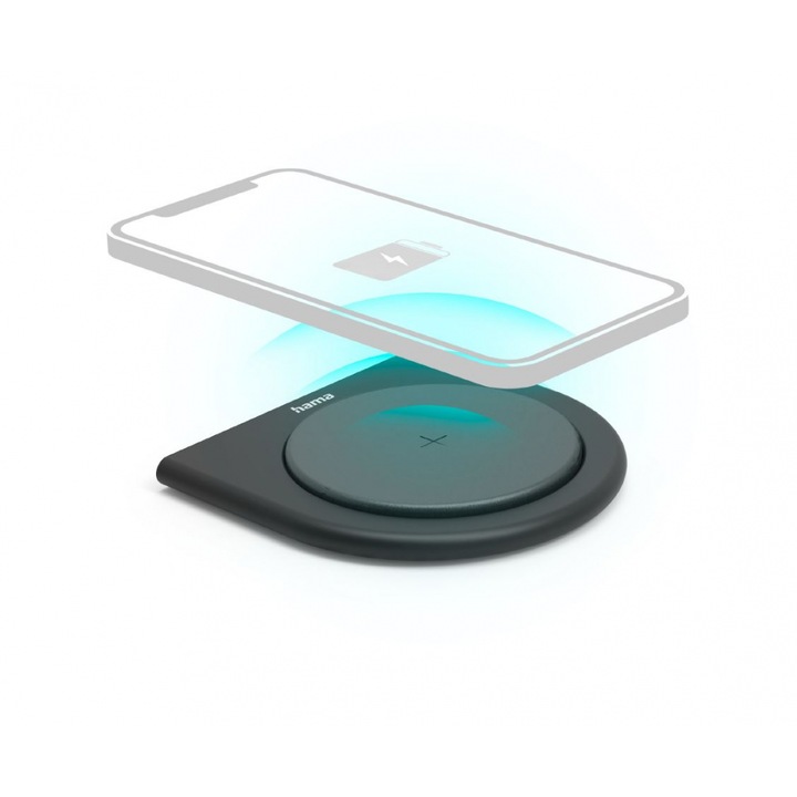 Vezeték nélküli töltő Hama "Eco-10", 10 W, fekete