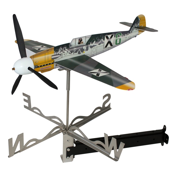Ветропоказател Catch Your Wind Messerschmitt Bf 109 G2 - FK на българските Военновъздушни сили, Инокс