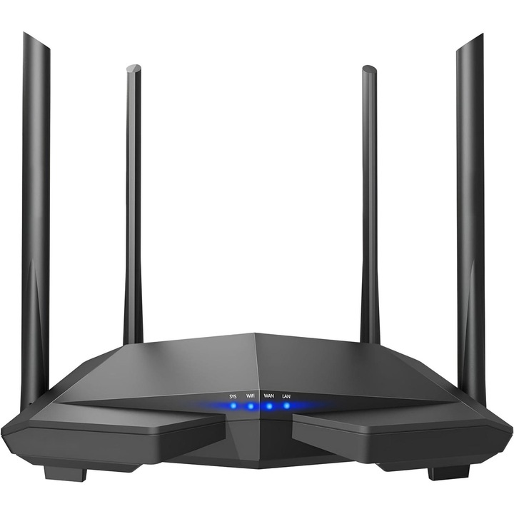 Безжичен рутер, AC1200, Excitat®, Dual-Band Gigabit, MU-MIMO, Beamforming, 4x 100 Mbps, Родителски контрол