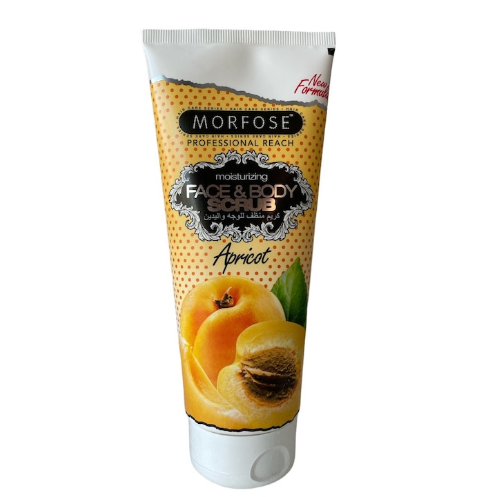 Scrub pentru maini/corp, Morfose, Parfum de caise, 200ml