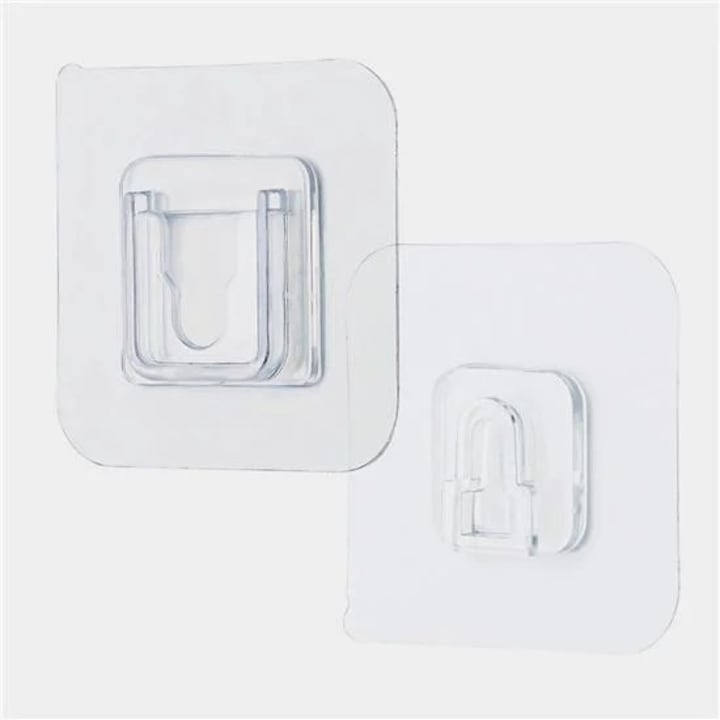 Set 5 dispozitive auto adezive transparente, 5.7 x 5.7 cm - Enz Shop