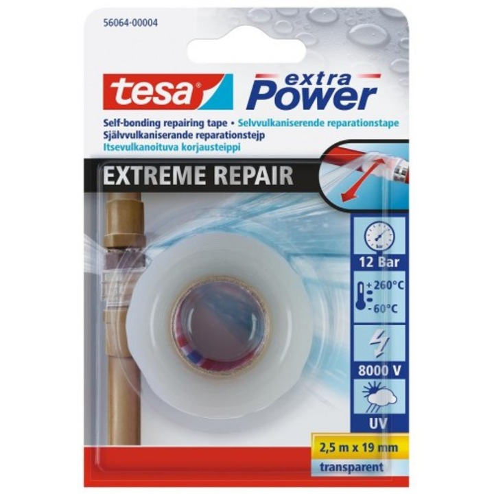 Banda Adeziva Extra Power Extreme Repair, 2.5mx19mm, Tesa