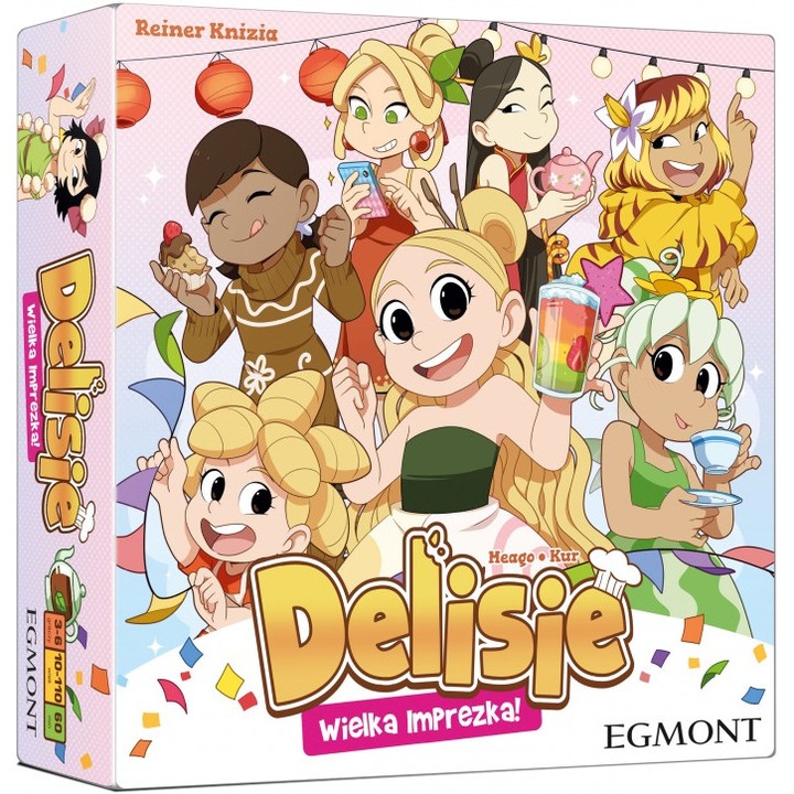 Játék Gra Delisie Wielka imprezka, EGMONT, 10 év felett, 3-6 játékos