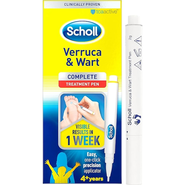 Scholl Wart Pen апликатор предназначен за лечение на кондиломи и брадавици