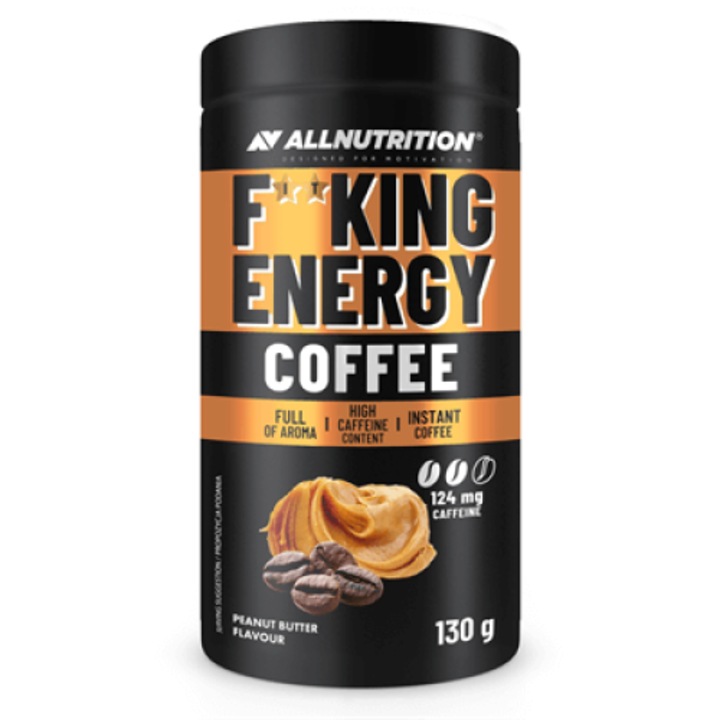 Cafea ALLNUTRITION FitKing Energy Coffee Unt de Arahide 130g