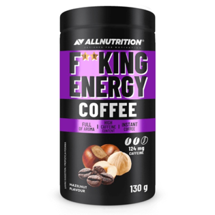 Cafea ALLNUTRITION FitKing Energy Coffee unt de alune 130g