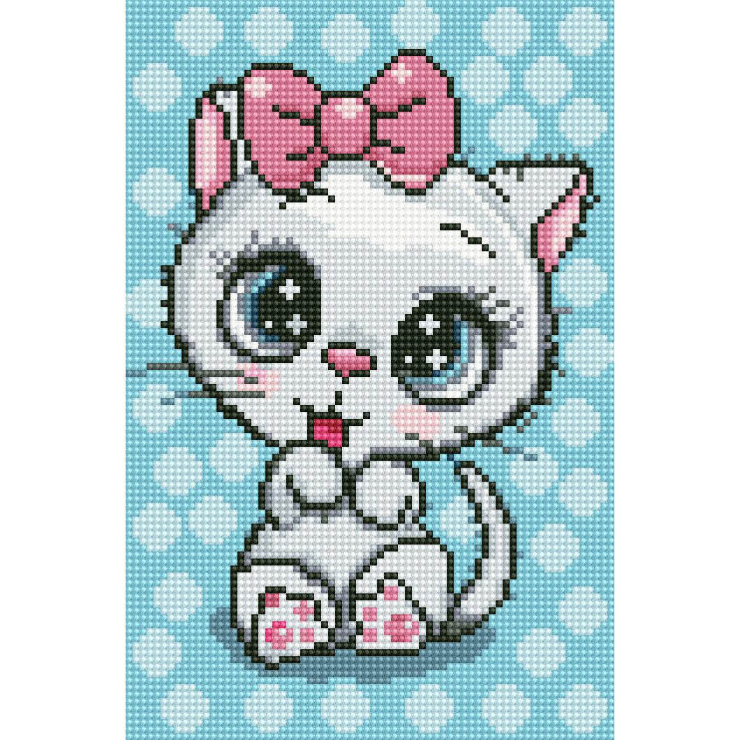 Jerry ページ Set de broderie cu diamante 5D cu rama, mozaic 20x30 cm, Tom