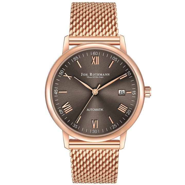 Joh. Rothmann, Ceas automatic, Auriu rose