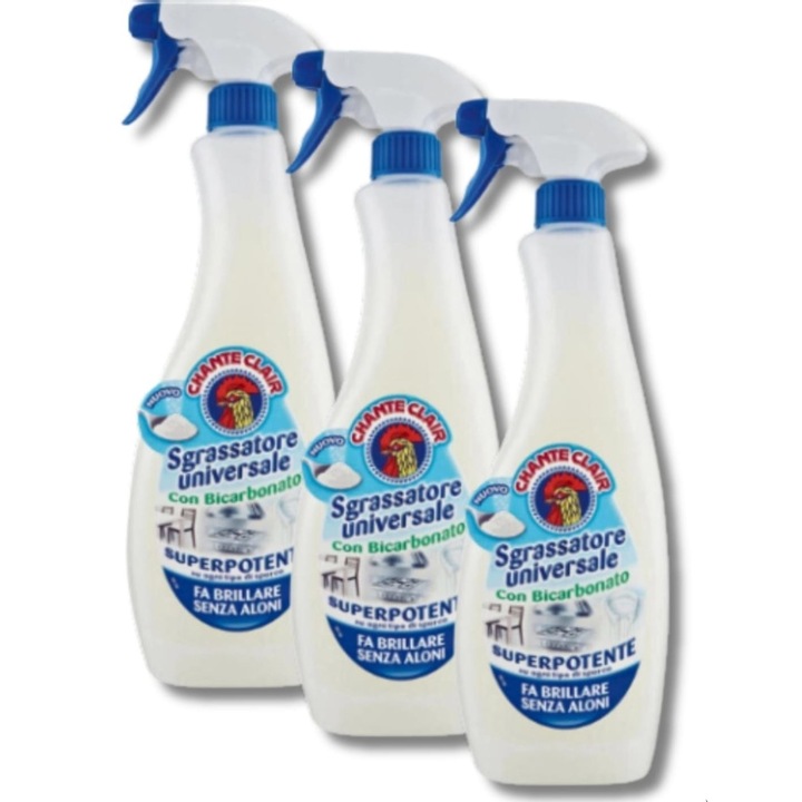 Set 3 X Degresant Spray Chanteclair cu bicarbonat, 700 ml