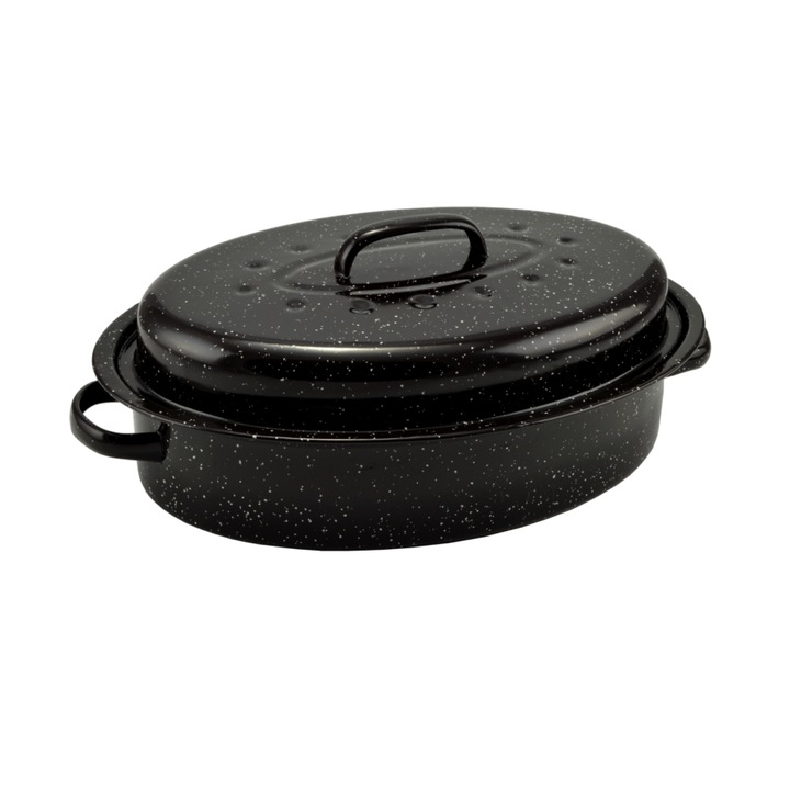 Fazék fedővel kacsa sütéséhez, 37*26cm