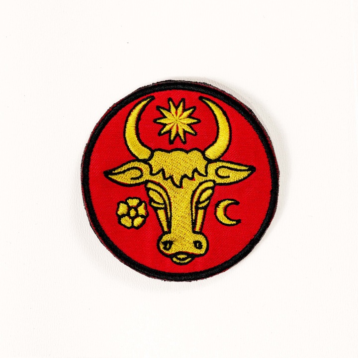 Petic brodat Brodcraft - Steag bour Moldova rotund, 8x8 cm