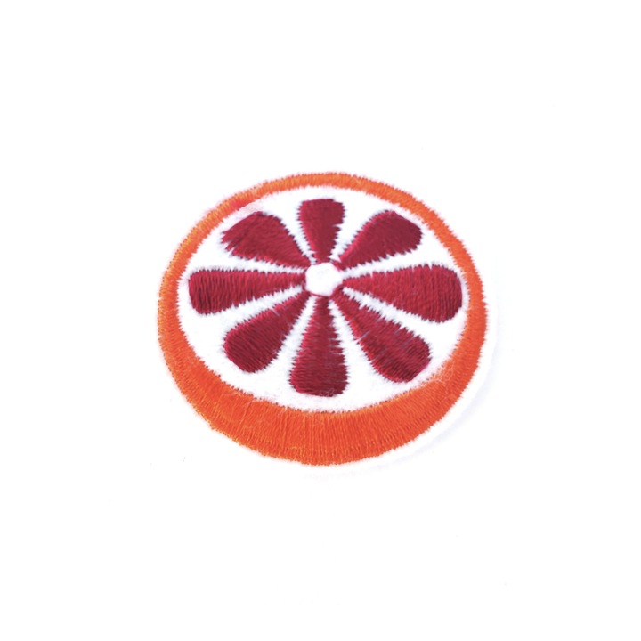 Petic textil Grapefruit, Multicolor, 4, 2 cm x 4 cm, INOVATIX