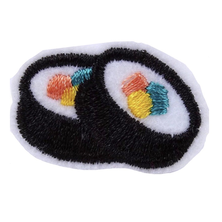 Petic textil Sushi, Multicolor, 3, 2 cm x 2 cm, INOVATIX