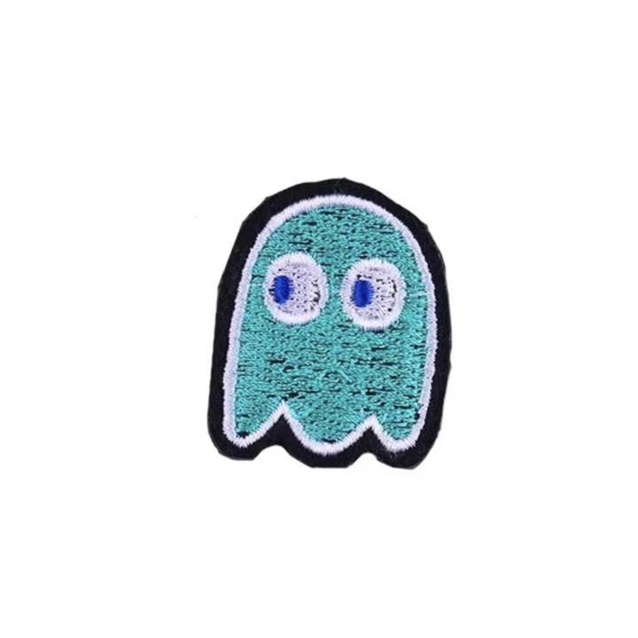 Petic textil Pac Man, Multicolor, 3, 9 cm x 3, 1, INOVATIX