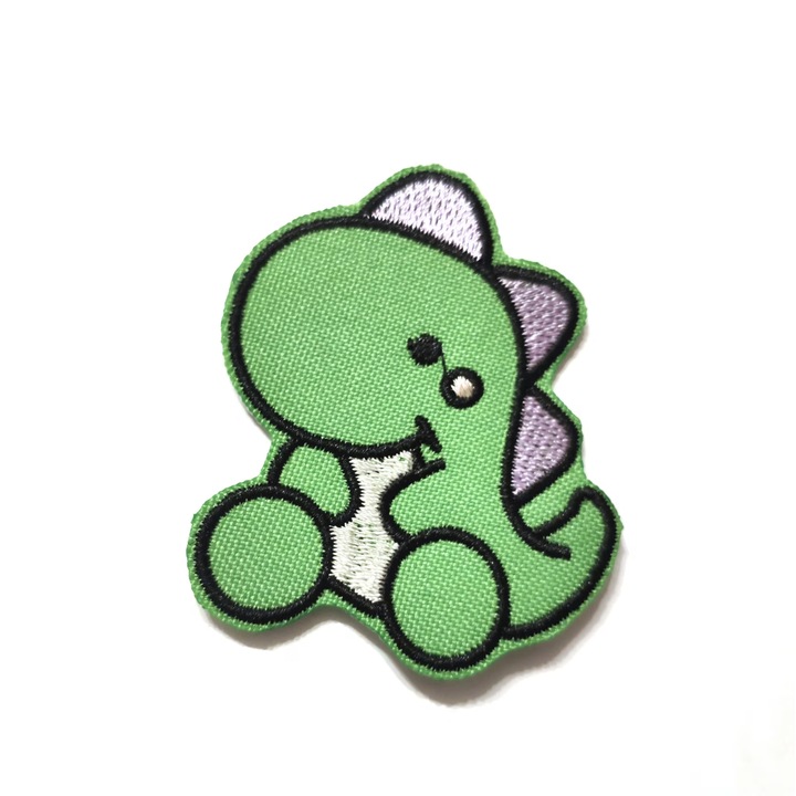 Petic textil Dinozaur, Multicolor, 5, 5 cm x 4, 5, INOVATIX