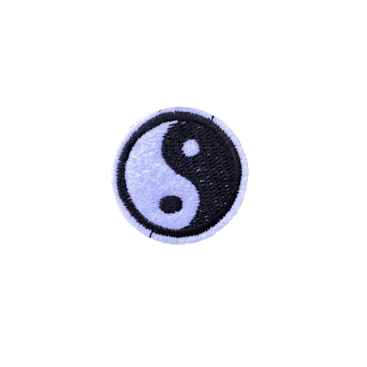Petic textil Ying Yang, Multicolor, 3, 5 cm, INOVATIX