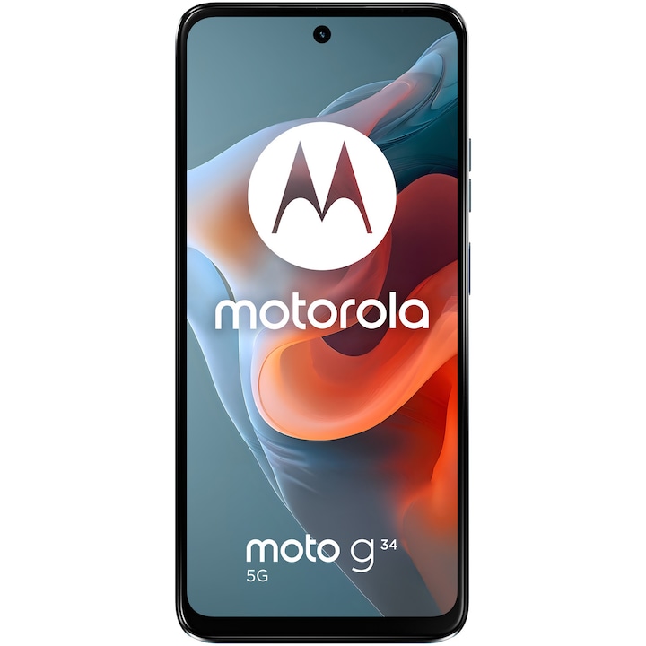 Motorola Moto g34 Mobiltelefon, Kártyafüggetlen, Dual SIM, 128 GB, 8 GB RAM, 5G, Óceánzöld
