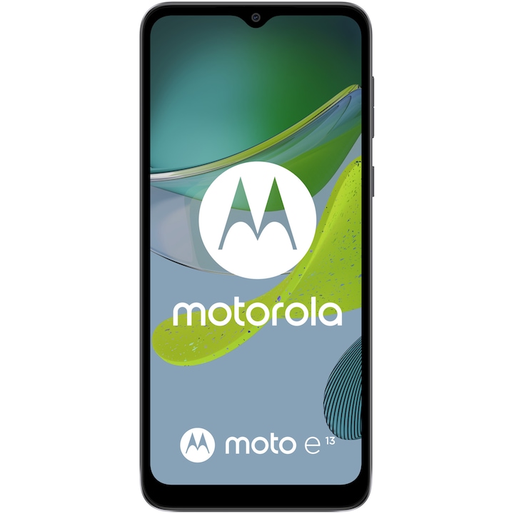 Motorola Moto Moto e13 Mobiltelefon, Kártyafüggetlen, Dual SIM, 128GB, 8GB RAM, Fekete